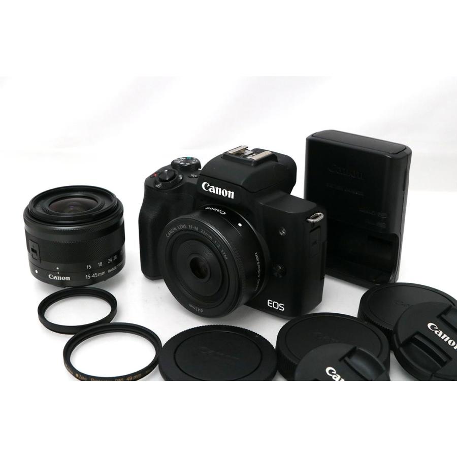 EOS Kiss 美品｜キヤノン M2 ダブルレンズキット CA01-M2465-2Q1B 