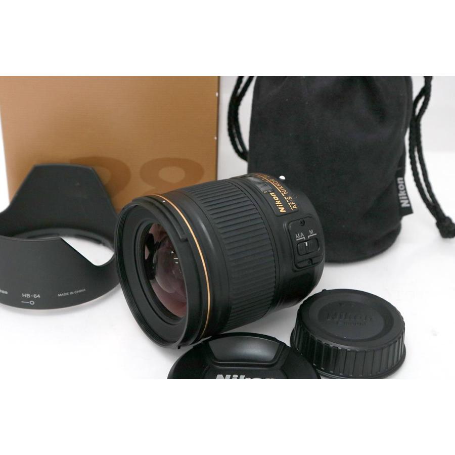NIKKOR 【全額返金保証】美品｜ニコン AF-S 28mm f/1.8G CA01-M2450  