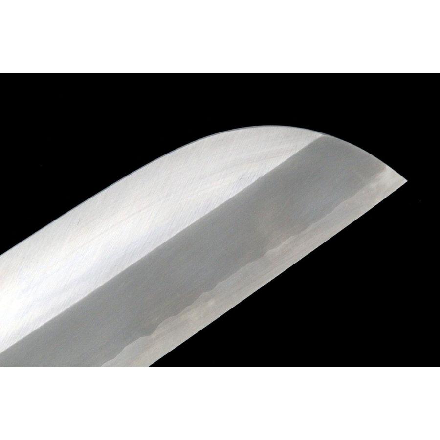 極美品｜高鳳 鎌型薄刃包丁 霞 八寸 銀三鋼 朴柄 箱付 名入 KN02-A9714