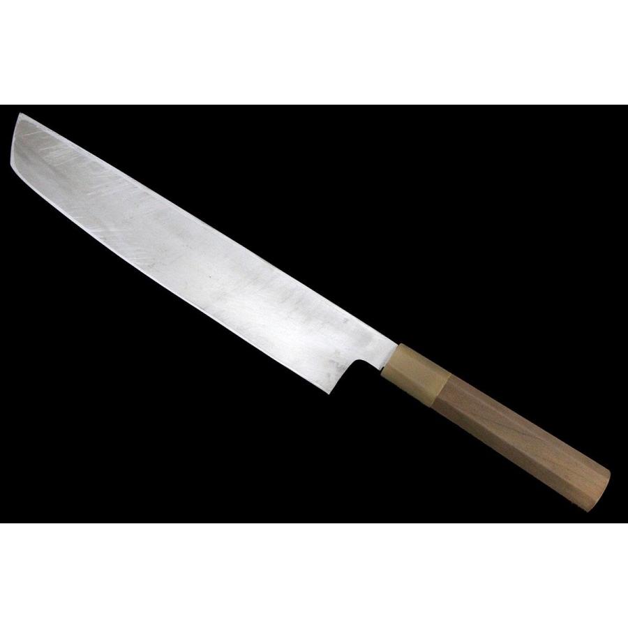 並品｜堺一文字忠國 鱧切包丁 本焼 九寸 朴柄 名入 KN02-A10300-2L1C