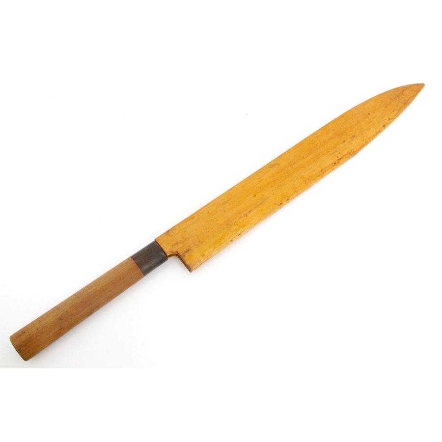 並品｜正花 柳刃包丁 本焼 尺一 朴柄 白鞘付 KN02-A10289-2L3B