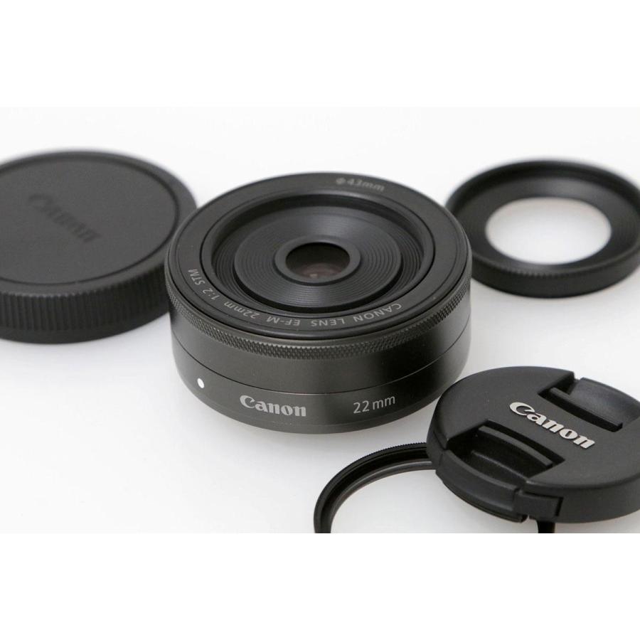 【美品・返品保証】Canon EF-M 22mm f2 STM パンケーキレンズ EF-M 【全額返金保証】美品｜キヤノン EF-M22mm F2 STM CA01-C513-2O3A