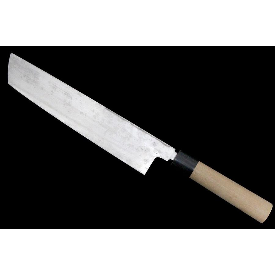 美品｜無銘 鱧切包丁 霞 尺 朴柄 箱付 KN02-A10946-2L2Bの画像