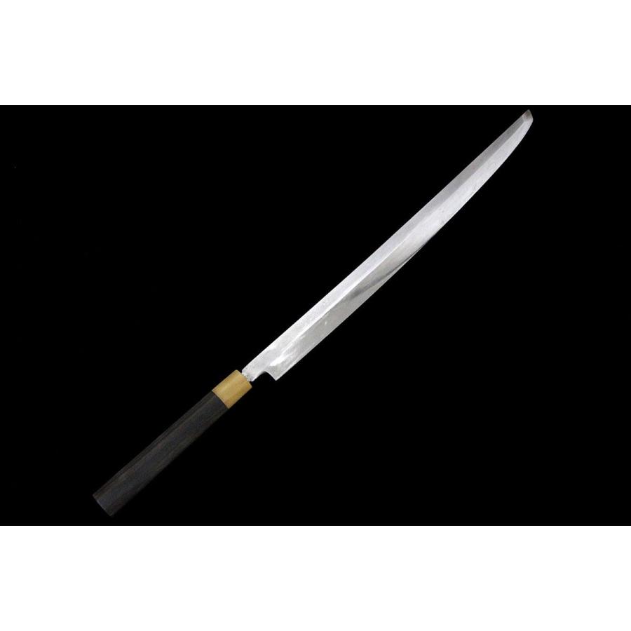 雲龍國行 蛸引包丁 青本焼 40cm 美品｜雲龍國行 先丸蛸引包丁 青本焼 一尺三寸 黒檀柄 KN02-A10783