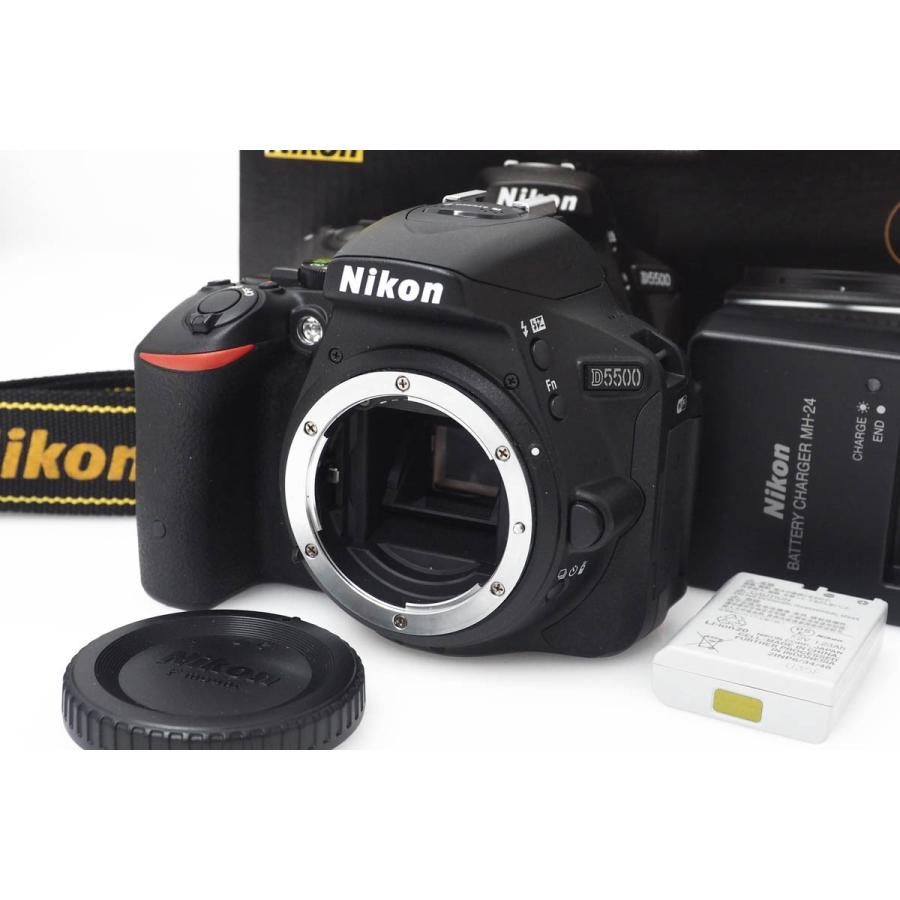 ニコンD 【全額返金保証】美品｜ニコン D5500 ボディ CA01-R558-2R9  