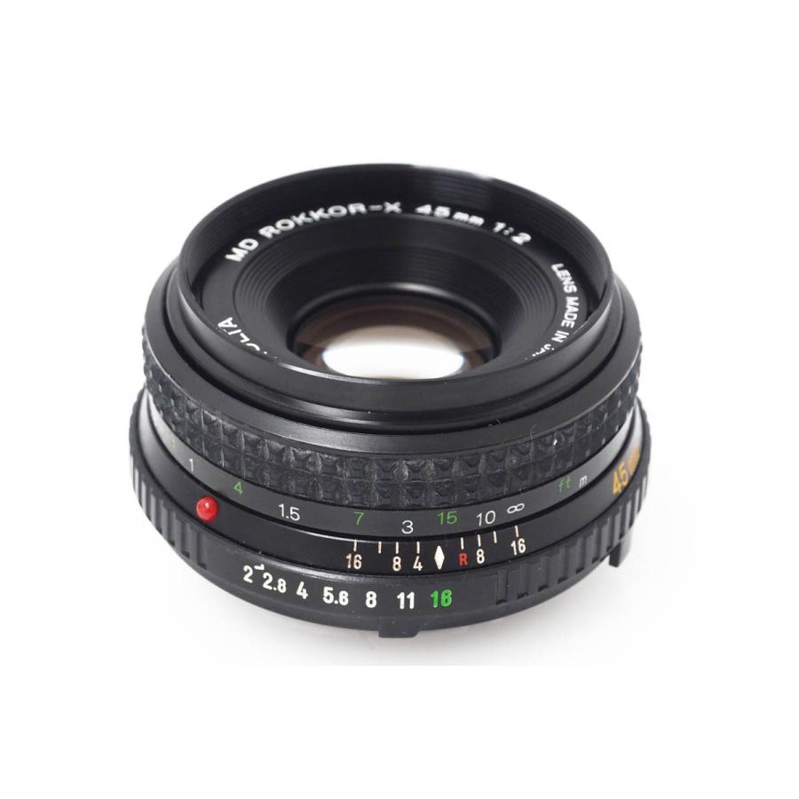 【整備＆テスト済】ミノルタ MD ROKKOR-X 45mm F2 538 コニカミノルタ（KONICA MINOLTA） 【全額返金保証】並品｜ミノルタ MD