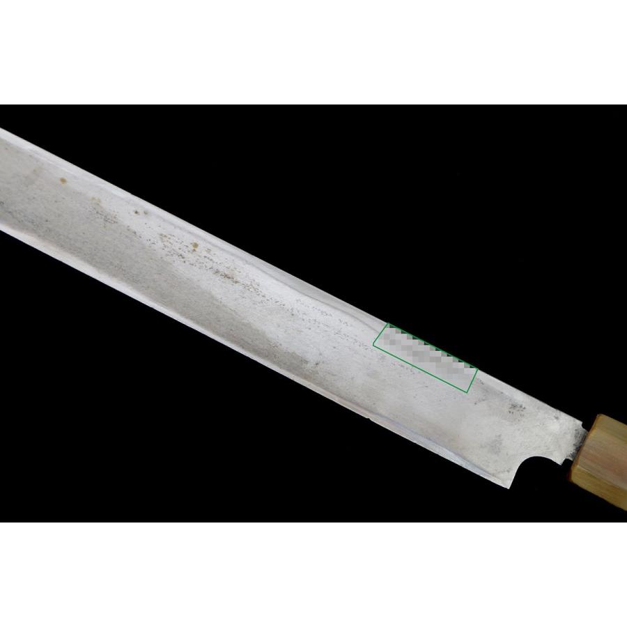 美品｜不動國行 蛸引包丁 本焼 尺一 黒檀柄 黒檀鞘付 名入 KN02-B1669