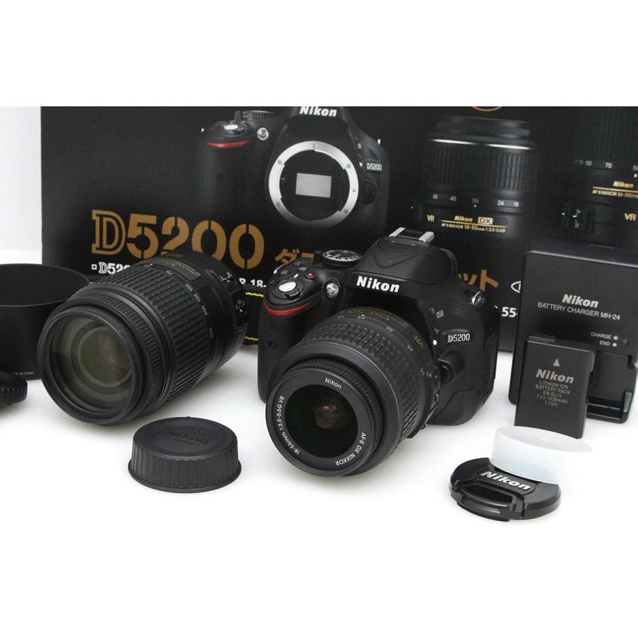 Nikon D5200 18-55VR レンズキット 予備バッテリー レンズ付 【公式通販】