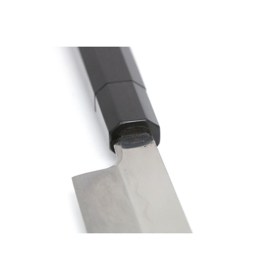 極美品｜城山刃物 柳刃包丁 本焼 尺一 青鋼 黒檀柄 白鞘・袱紗付 KN02