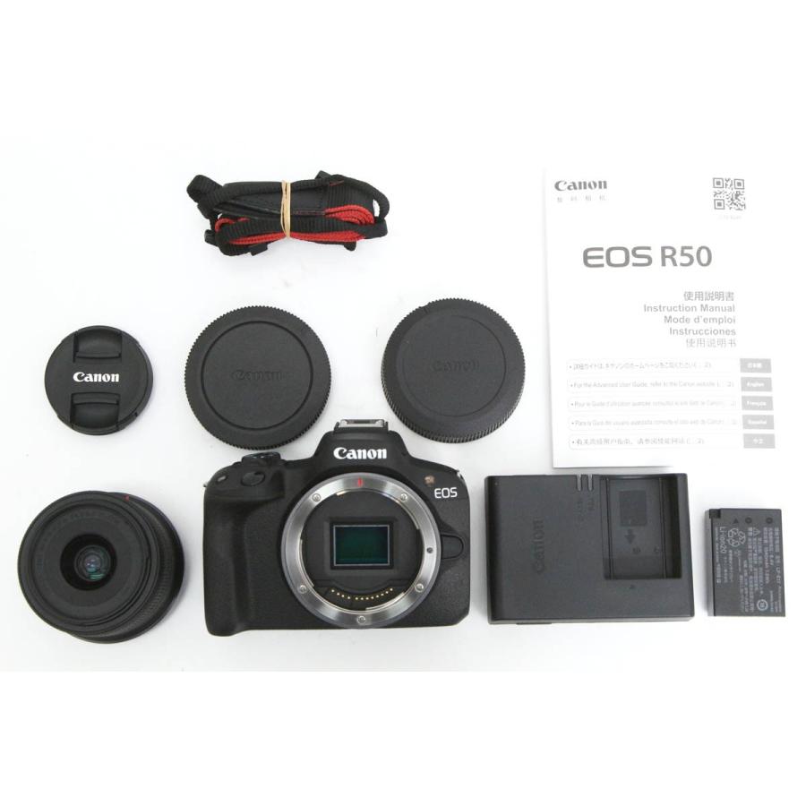 EOS Rシステム 【全額返金保証】美品｜キヤノン R50 RF-S18-45 IS STM レンズキット [ブラック]（センサー清掃済 ...