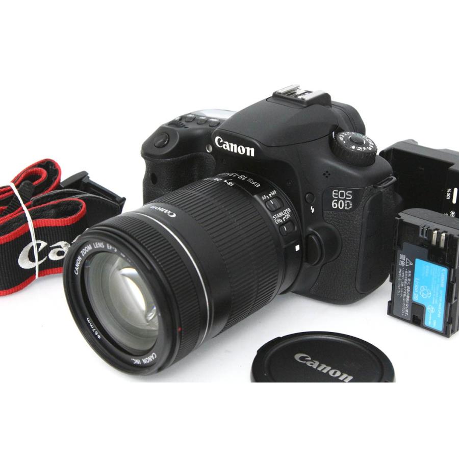 EOS 60D 【全額返金保証】並品｜キヤノン EF-S18-135 IS レンズキット 