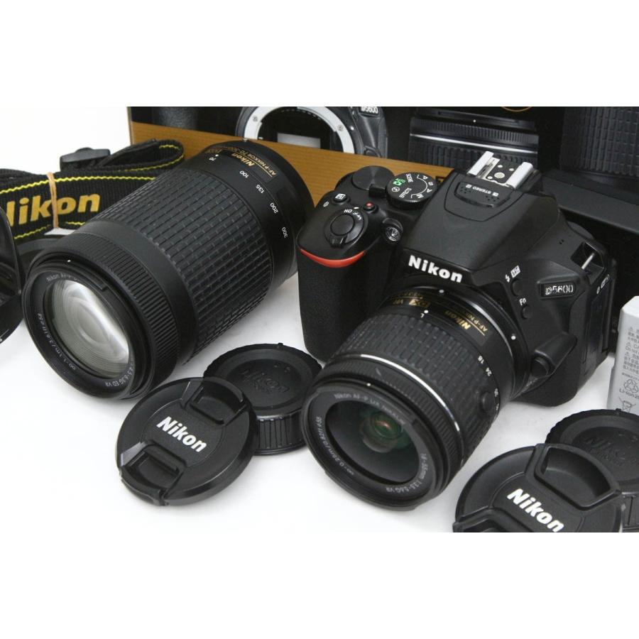 D5000 【全額返金保証】良品｜ニコン D5600 ダブルズームキット（純正