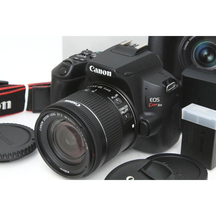 イ*N様 【美品】Canon EOS Kiss X10 レンズキット 保証書あり EOS Kiss 【全額返金保証】良品｜キヤノン X10 EF-S18-55 IS STM