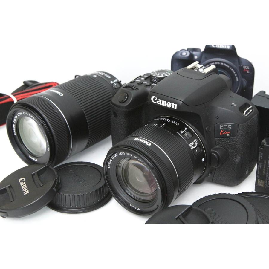 EOS Kiss 【全額返金保証】美品｜キヤノン X9i ダブルズームキット