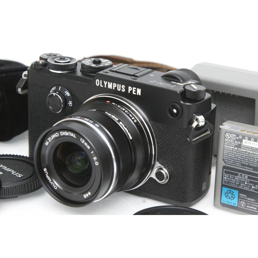 OLYMPUS PEN 【全額返金保証】美品｜オリンパス PEN-F 12mm F2.0レンズ