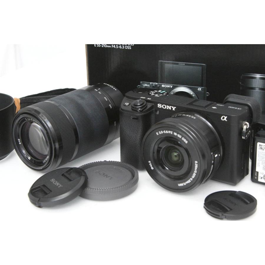 【極美品】SONY α6400 ダブルズームレンズキッド 保証付 α6000 【全額返金保証】良品｜ソニー α6400 ダブルズームレンズキット