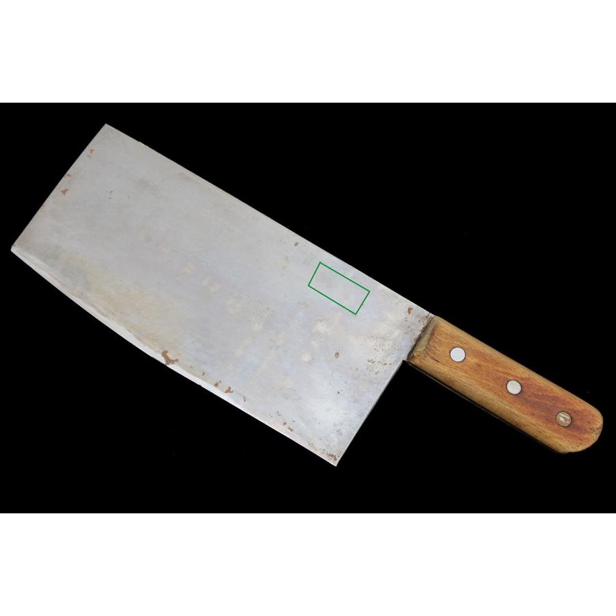 並品｜無銘 中華包丁 225mm 6号 名入 KN02-B5135-2L1D_3
