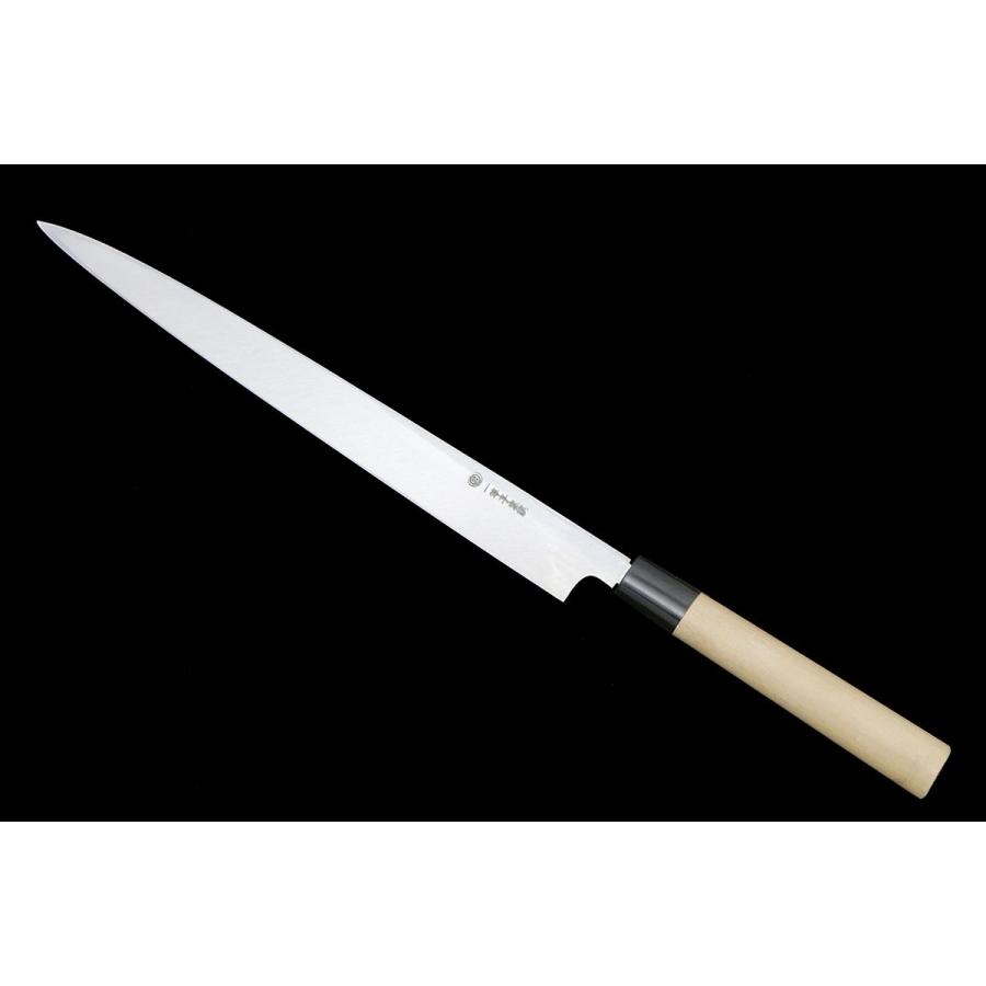 美品｜一竿子忠綱 河豚引包丁 霞 尺 朴柄 箱付 KN02-B5197-2L3A