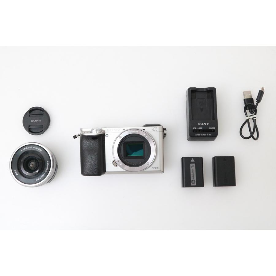 α6000 【全額返金保証】並品｜ソニー パワーズームキット（シルバー