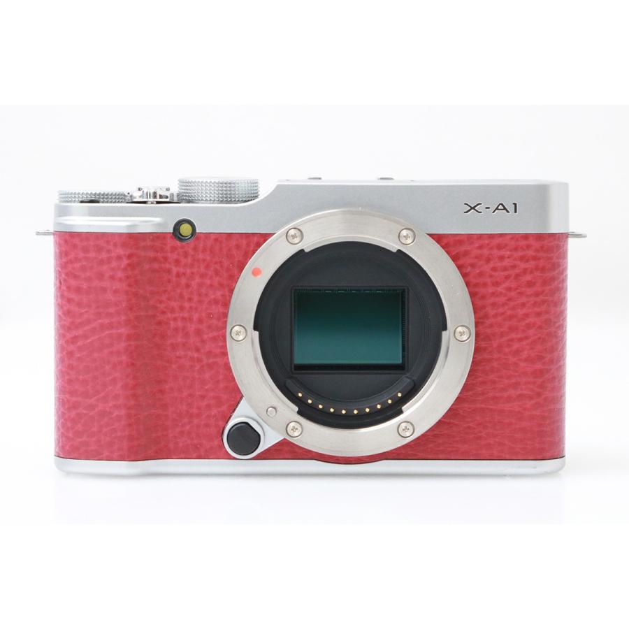 【全額返金保証】良品｜富士フイルム FUJIFILM X-A1 ダブルズームレンズキット [レッド] CA01-M6452-2Q2Aの画像