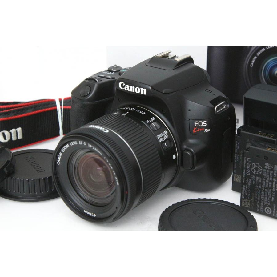 イ*N様 【美品】Canon EOS Kiss X10 レンズキット 保証書あり EOS Kiss 【全額返金保証】良品｜キヤノン X10 EF-S18-55 IS STM