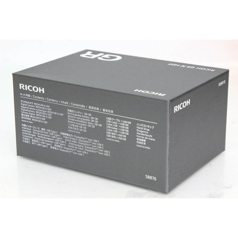 RICOH GR 【全額返金保証】未使用品｜リコー IV HDF CA01-R5040-2Q4
