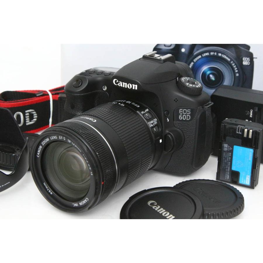 EOS 60D 【全額返金保証】良品｜キヤノン EF-S18-135 IS レンズキット 