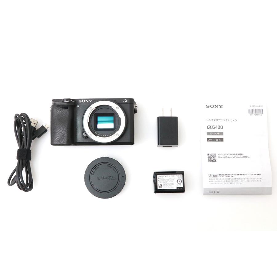【全額返金保証】良品｜ソニー α6400 ボディ ILCE-6400 ブラック CA01-M6633-2Q1Aの画像