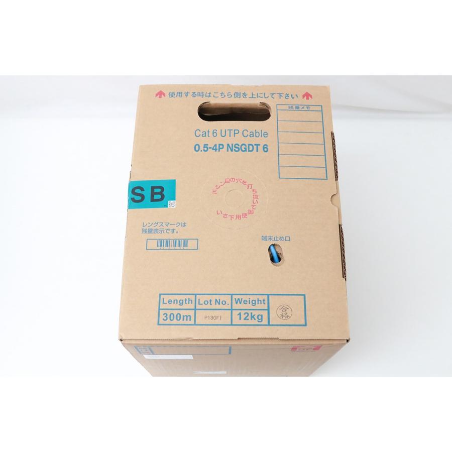 未使用品｜日本電線 CAT 6 UTP CABLE 0.5-4P NSGDT6 SB HA03-M6683-2