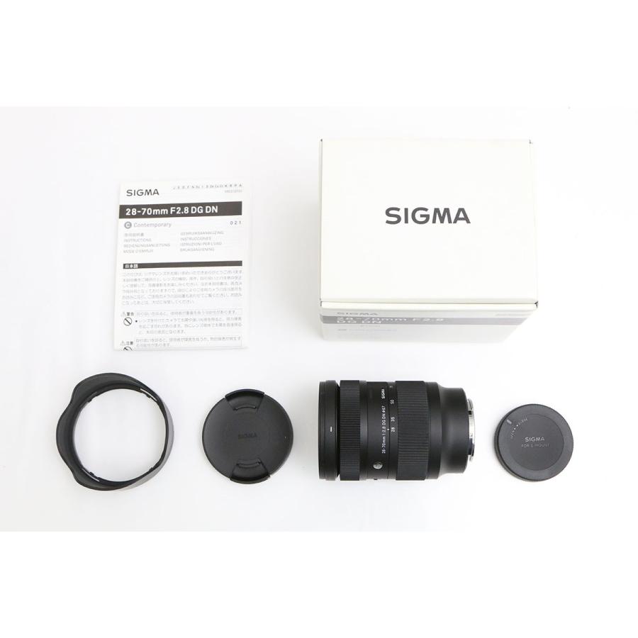 美品 SIGMA 28-70mm F2.8 DG DN SONY用【返金保証付】 DG（シグマ） 【全額返金保証】美品｜シグマ 28-70mm F2.8 DG DN