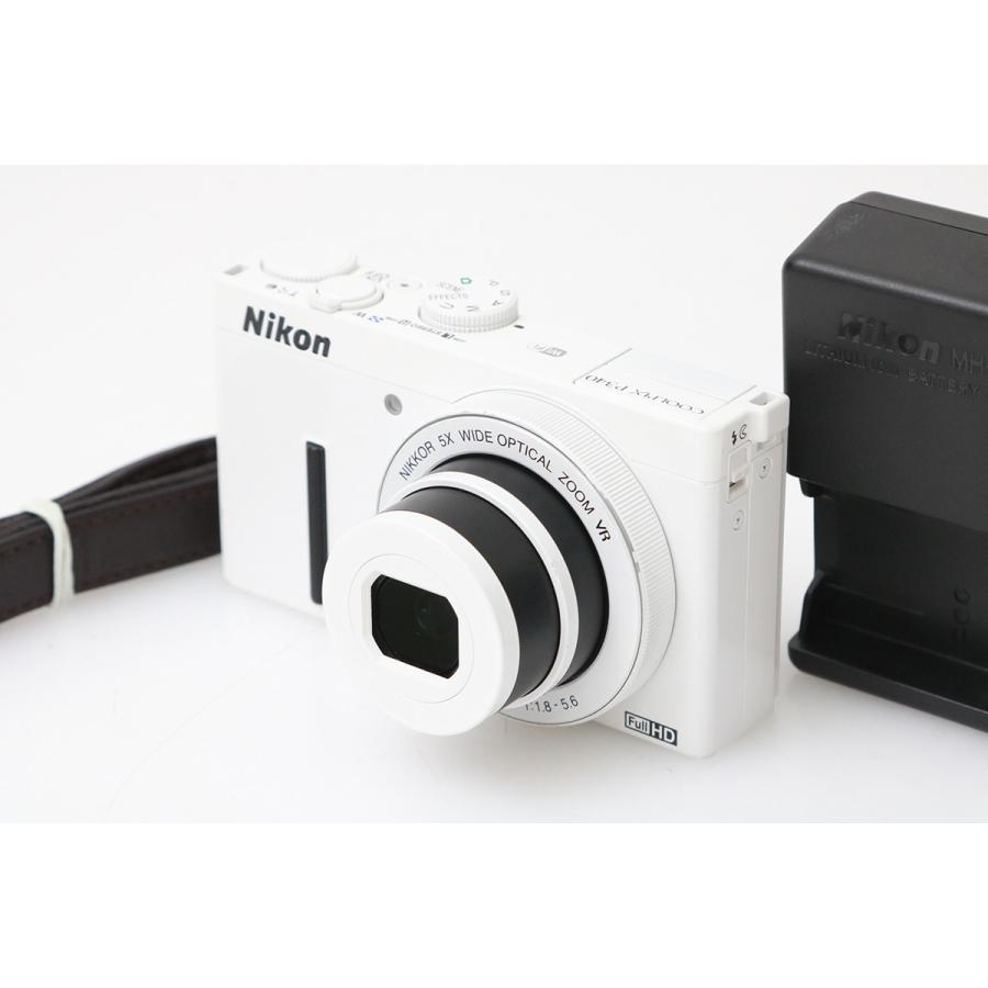 Nikon COOLPIX P340 動作確認 訳あり COOLPIX P 【全額返金保証】良品｜ニコン P340 [ホワイト] CA01-M7081