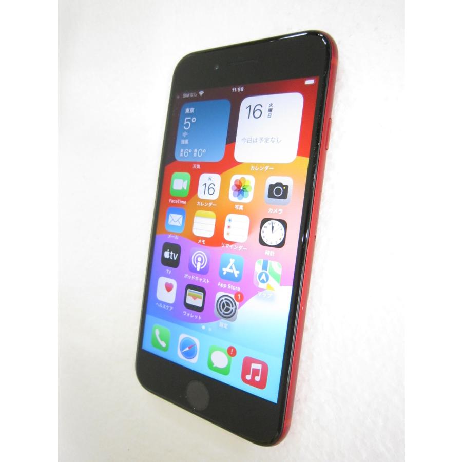 中古 Apple iPhone SE 第2世代 128GB プロダクトレッド MHGV3J／A SIMフリー ネットワーク利用制限▲判定｜akiba-yushop｜02