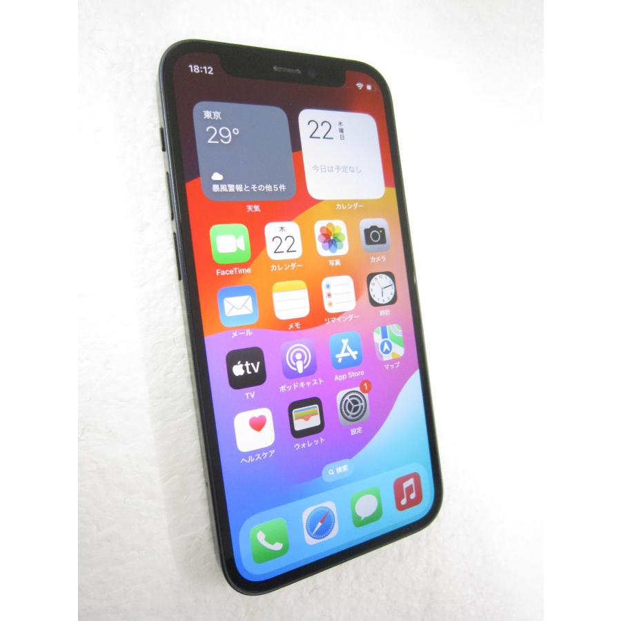 Apple 中古 iPhone12 mini 128GB ブラック MGDJ3J／A SIMフリー  