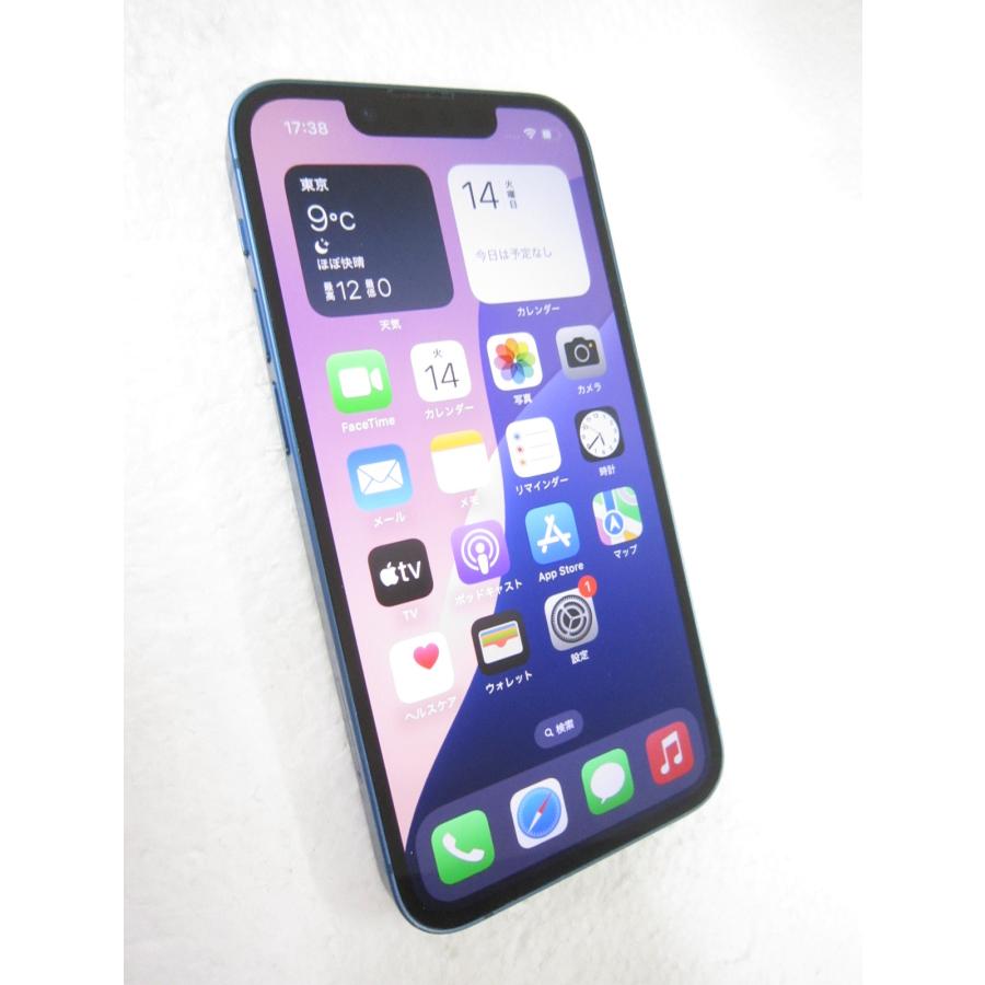 Apple 中古 Apple iPhone13 mini 256GB ブルー MLJN3J／A SIMフリー 