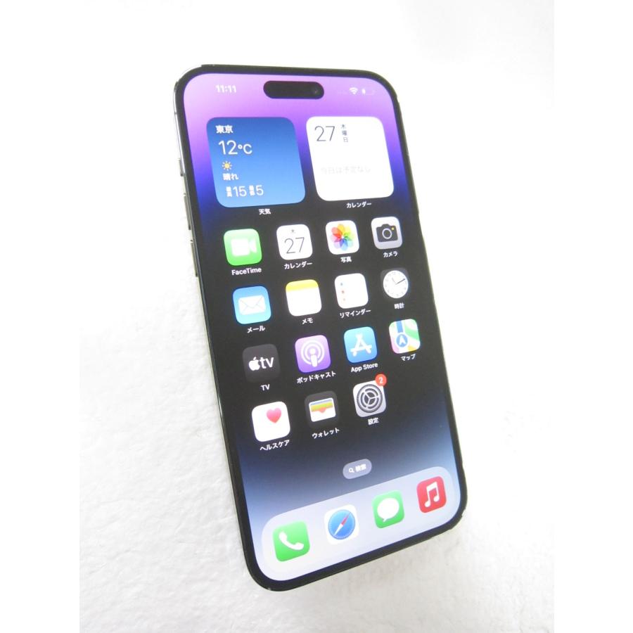 Apple 中古 iPhone14 Pro Max 256GB ディープパープル MQ9E3J／A SIM 