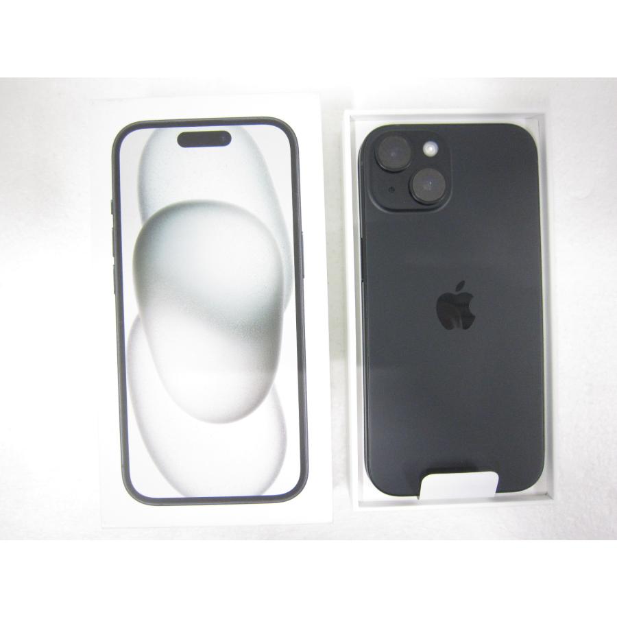 Apple 中古未使用品 iPhone15 128GB ブラック MTMH3J／A SIMフリー  