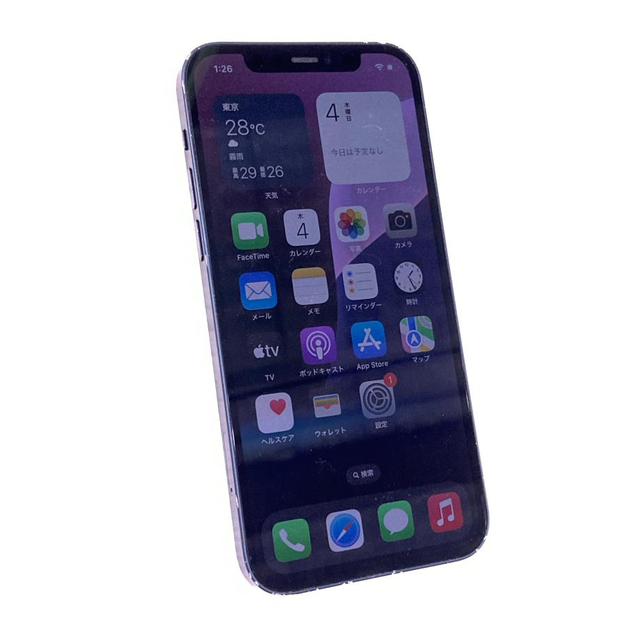 Apple 中古 Apple iPhone12 64GB ブラック MGHN3J／A SIMフリー