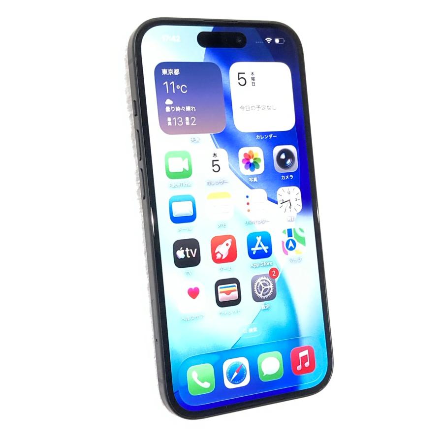 Apple 中古 Apple iPhone15 128GB ブラック NTMH3J／A SIMフリー