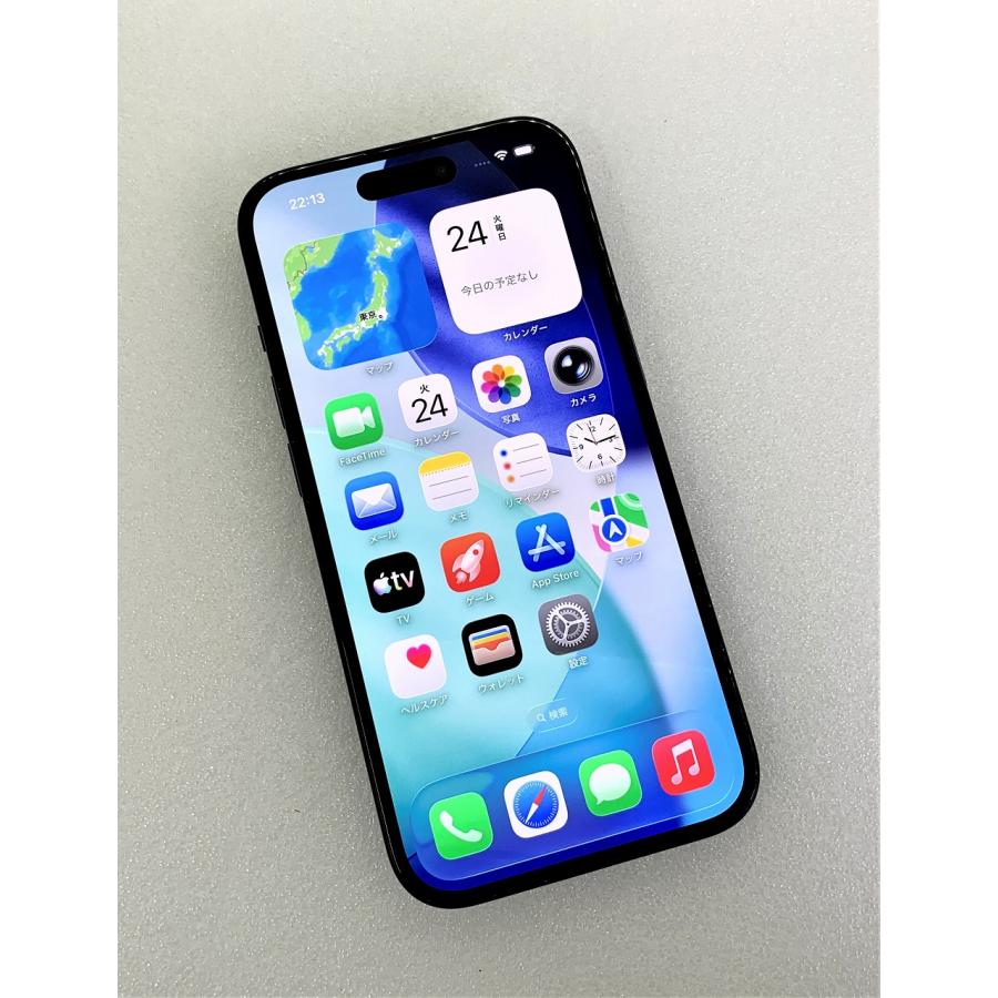 iPhone 15 中古 Apple iPhone15 128GB ブラック MTMH3J/A SIMフリー