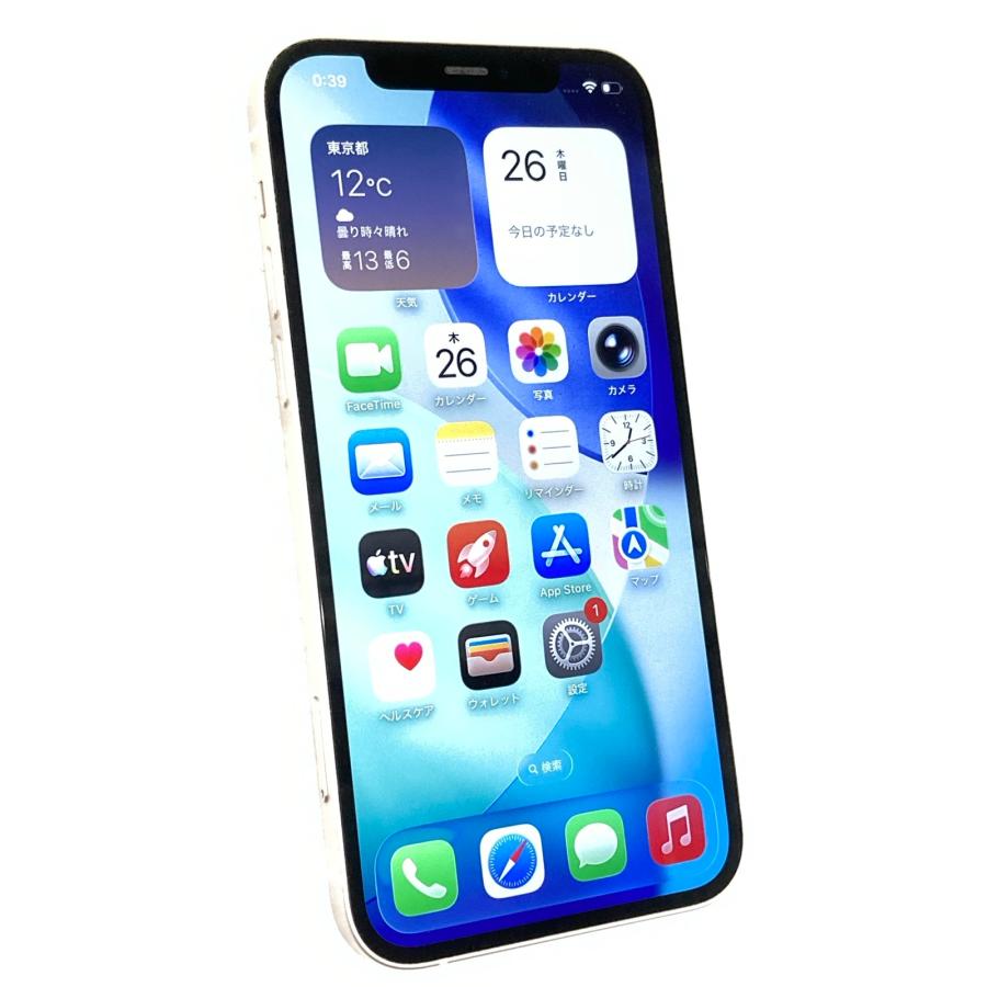 【美品】iPhone12 64GB SIMフリー MGHP3J/A ホワイト Apple 中古 Apple iPhone12 64GB ホワイト MGHP3J／A SIMフリー※赤ロム