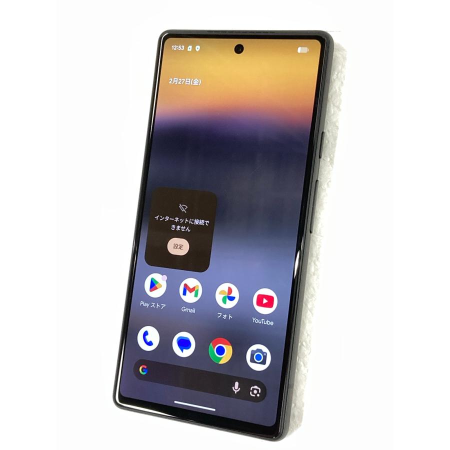 美品☆ Google Pixel6a 128GB チャコール SIMフリー ムスビー｜☆安心保証付☆SIMフリー☆Pixel6a チャコール☆【Google