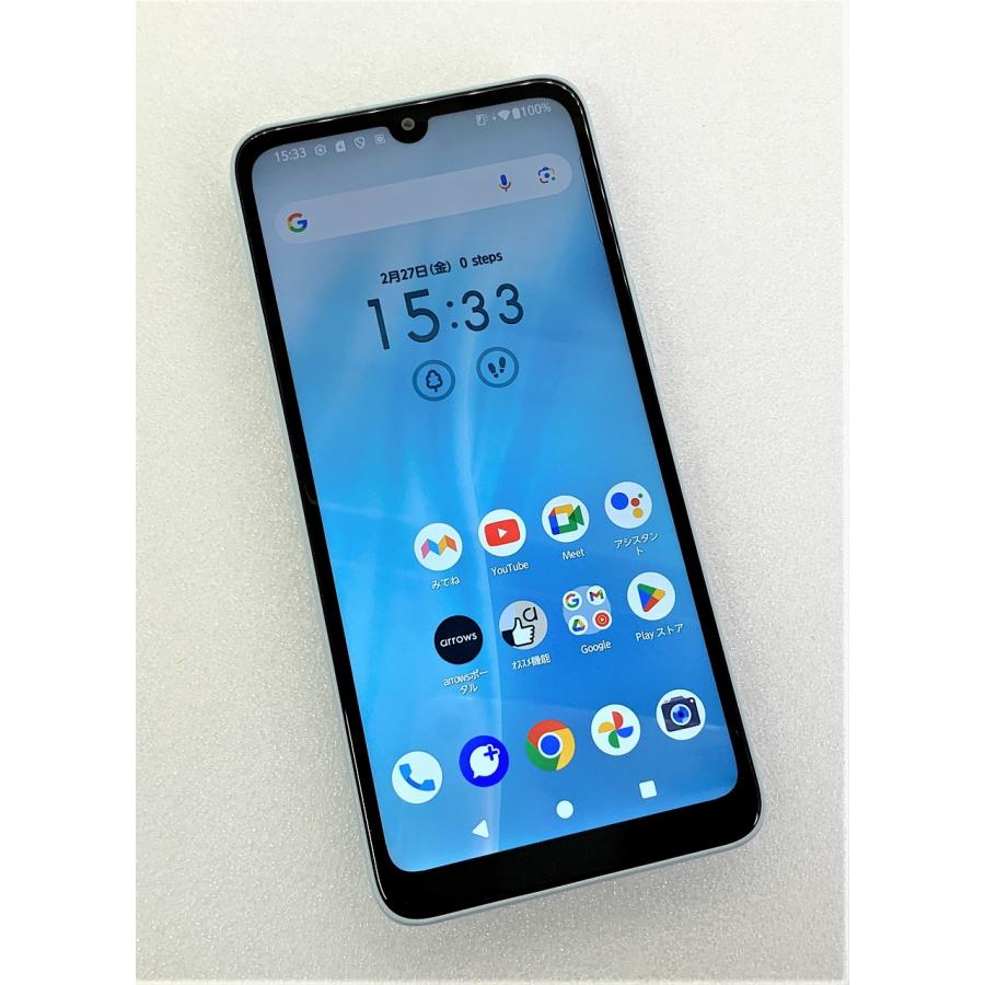 arrows 中古 FCNT We2 64GB ライトブルー FCG02 SIMフリー ※赤ロム保証