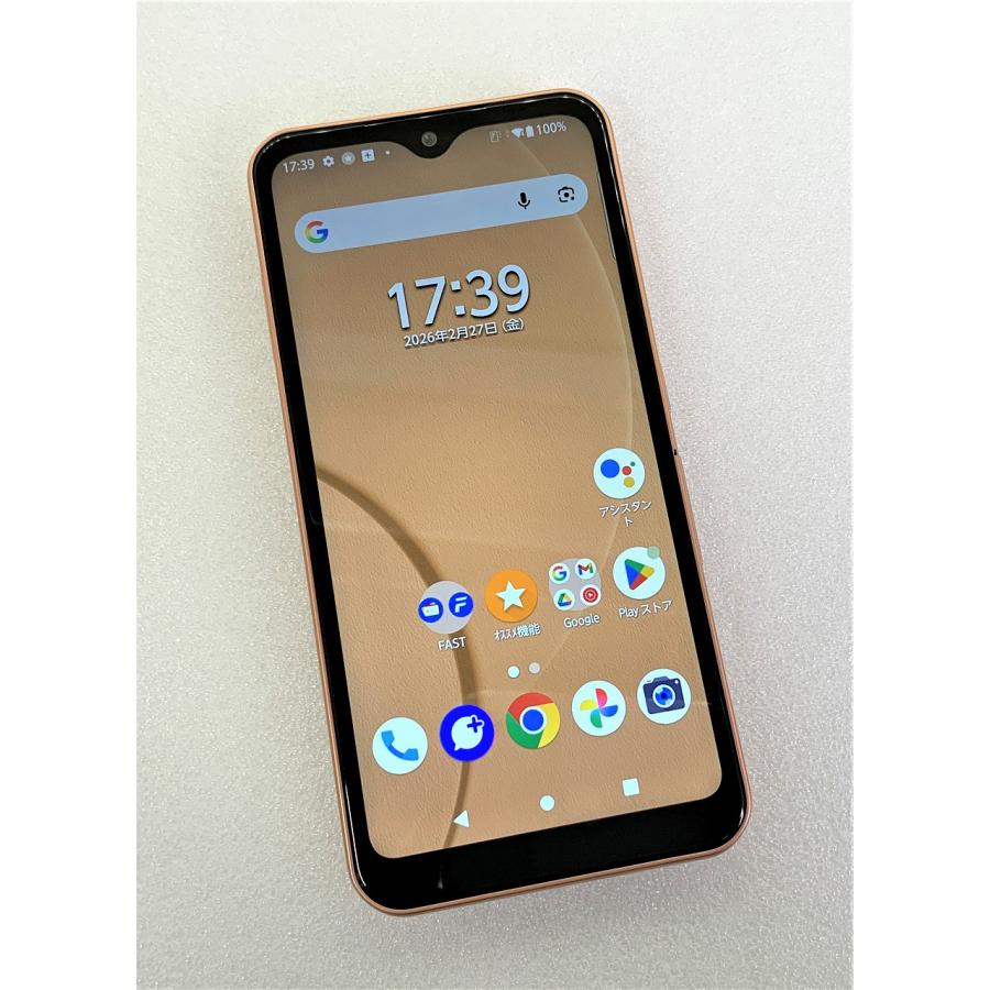 【中古美品】arrows We FCG01ローズゴールド　SIMフリー FUJITSU 【Bランク中古品】 SIMロック解除済 AU arrows We FCG01 64 GB