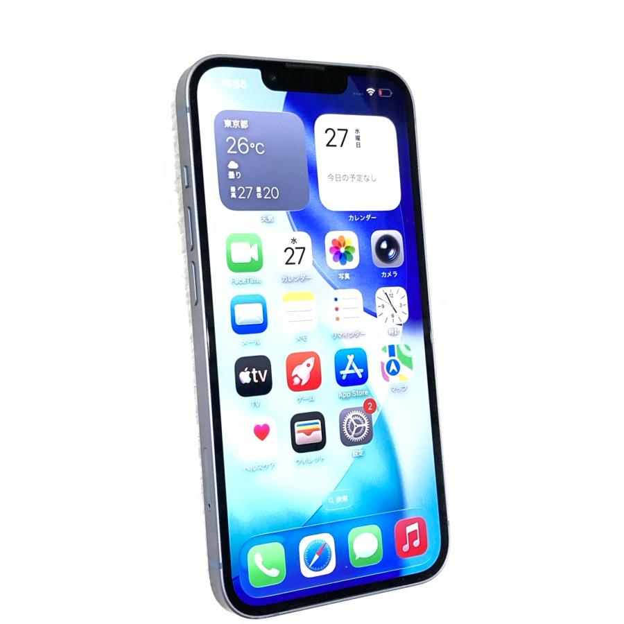 iPhone 中古 Apple iPhone14 128GB ブルー MPVJ3J／A SIMフリー