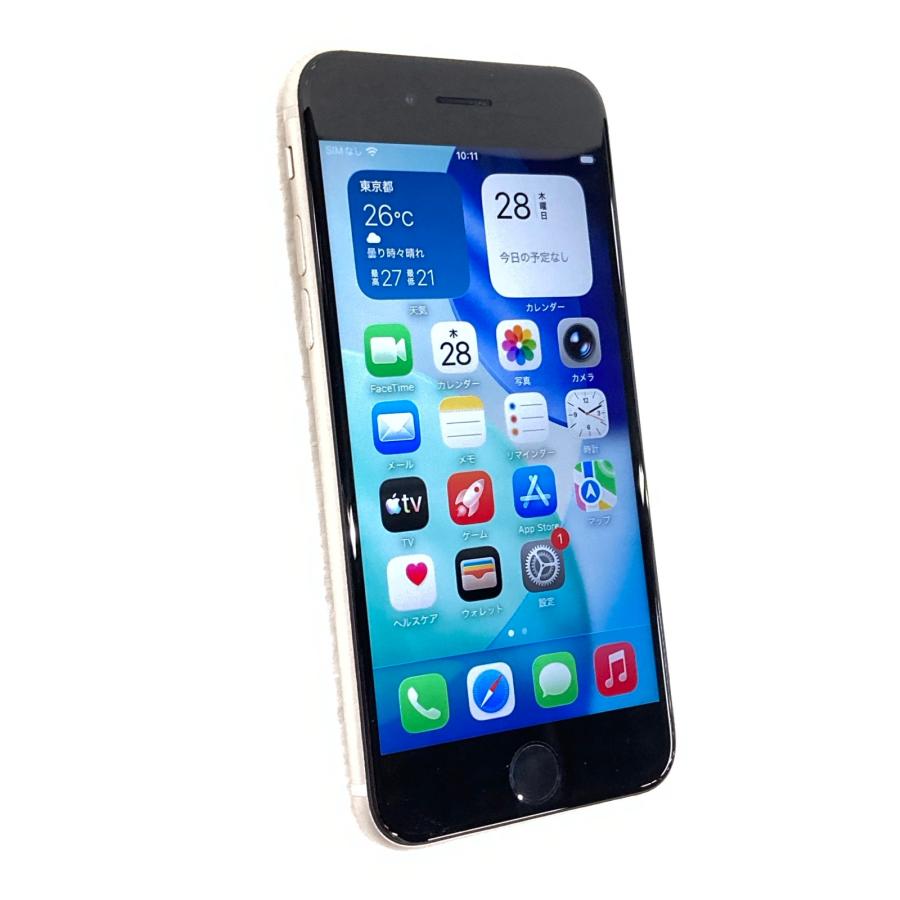 中古美品　Apple iPhone SE (第3世代) 64GB スターライト iPhone 中古 Apple iPhoneSE 第3世代 64GB スターライト MMYD3J／A SIM
