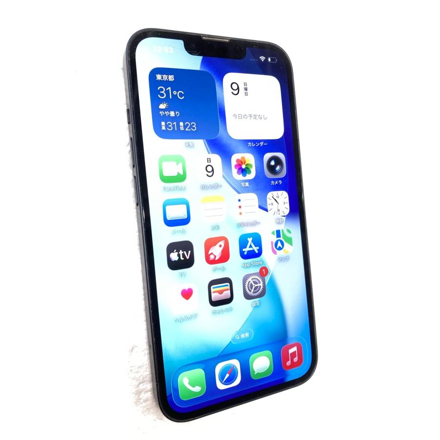 iPhone 中古 Apple iPhone13 128GB ミッドナイト NLNC3J／A SIMフリー
