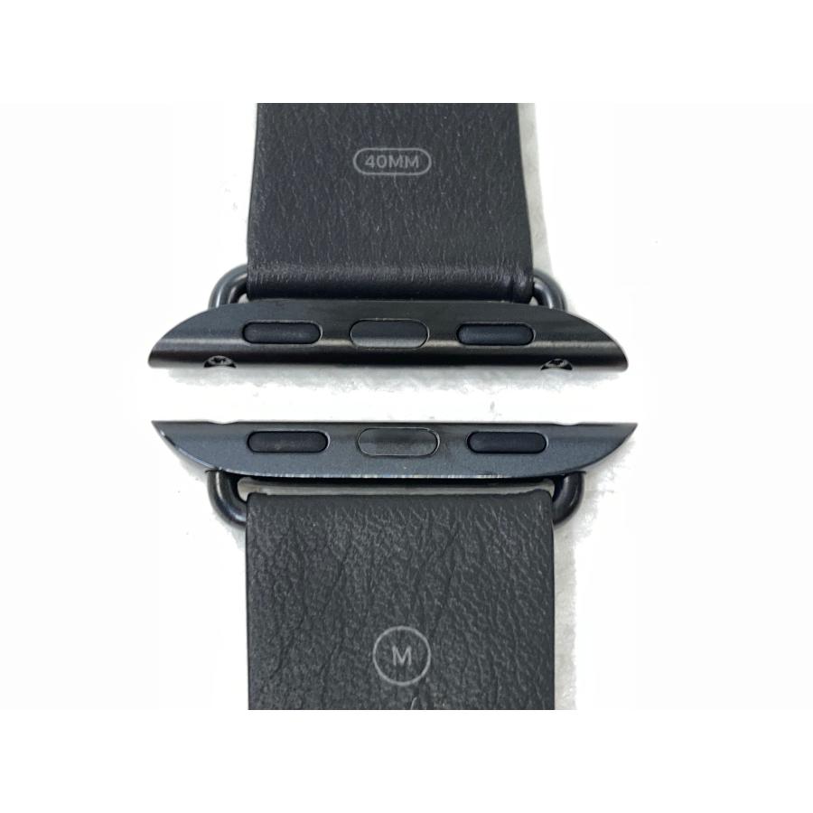 純正Apple Watch モダンバックル M 40mm  スペースブラック アップル 40mmケース用ブラックモダンバックル - L MWRH2FEA の
