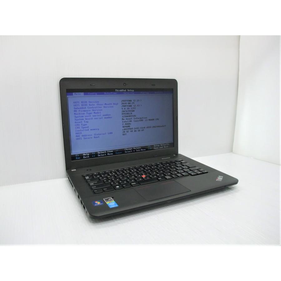 中古 ノートパソコン Lenovo ThinkPad E440 20C5CTO1WW  Corei3-4000M/4GB-MEM/500GB-HDD/DVDマルチ/14インチ/OS無し