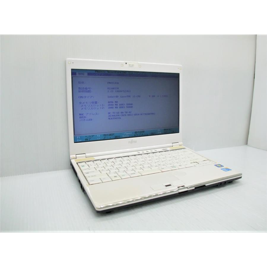 中古 ノートパソコン 富士通 LIFEBOOK SH53/C FMVS53CW Corei3-380M/4GB-MEM/640GB-HDD