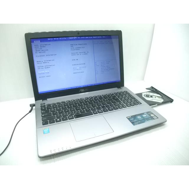 中古 ノートパソコン Asus X550LA-XX42Corei5-4200U/4GB-MEM/500GB-HDD/DVDマルチ/15.6インチ/OS無し/BT消耗｜akiba-yushop｜02